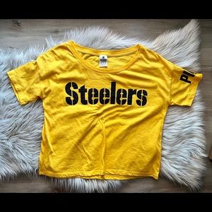 COPY - Steelers Crop Shirt by PINK(Victoria Secret)